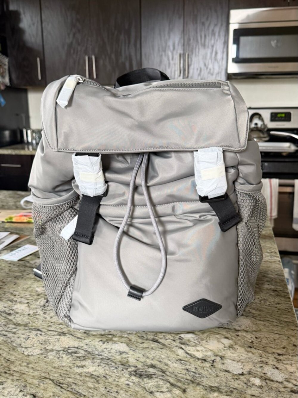 MZ Wallace Gray Bleecker Large Rucksack
